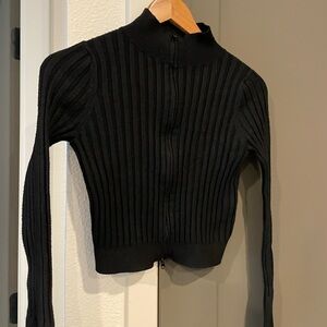 Wild Fable Black Ribbed Sweater